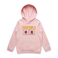 Everything Is OK, Periodic Table - Kids Hoodie Pink Kids Hoodie Printed In Australia