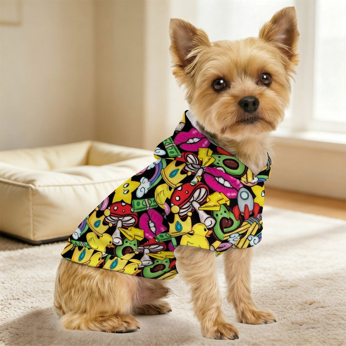 Bright And Cute Pet Hoodie (Small Size)