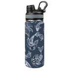 Blue Fish - Insulated Water Bottle with Dual-Use Lid (18oz) One Size Insulated Water Bottle with Dual-Use Lid (18oz) animal Printed Offshore