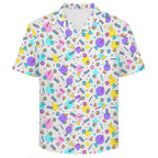 80's Grid Men's Crinkle Hawaiian Shirt