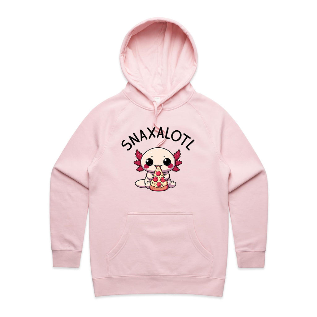 Snaxalotl, Axolotl Pizza - Womens Hoodie
