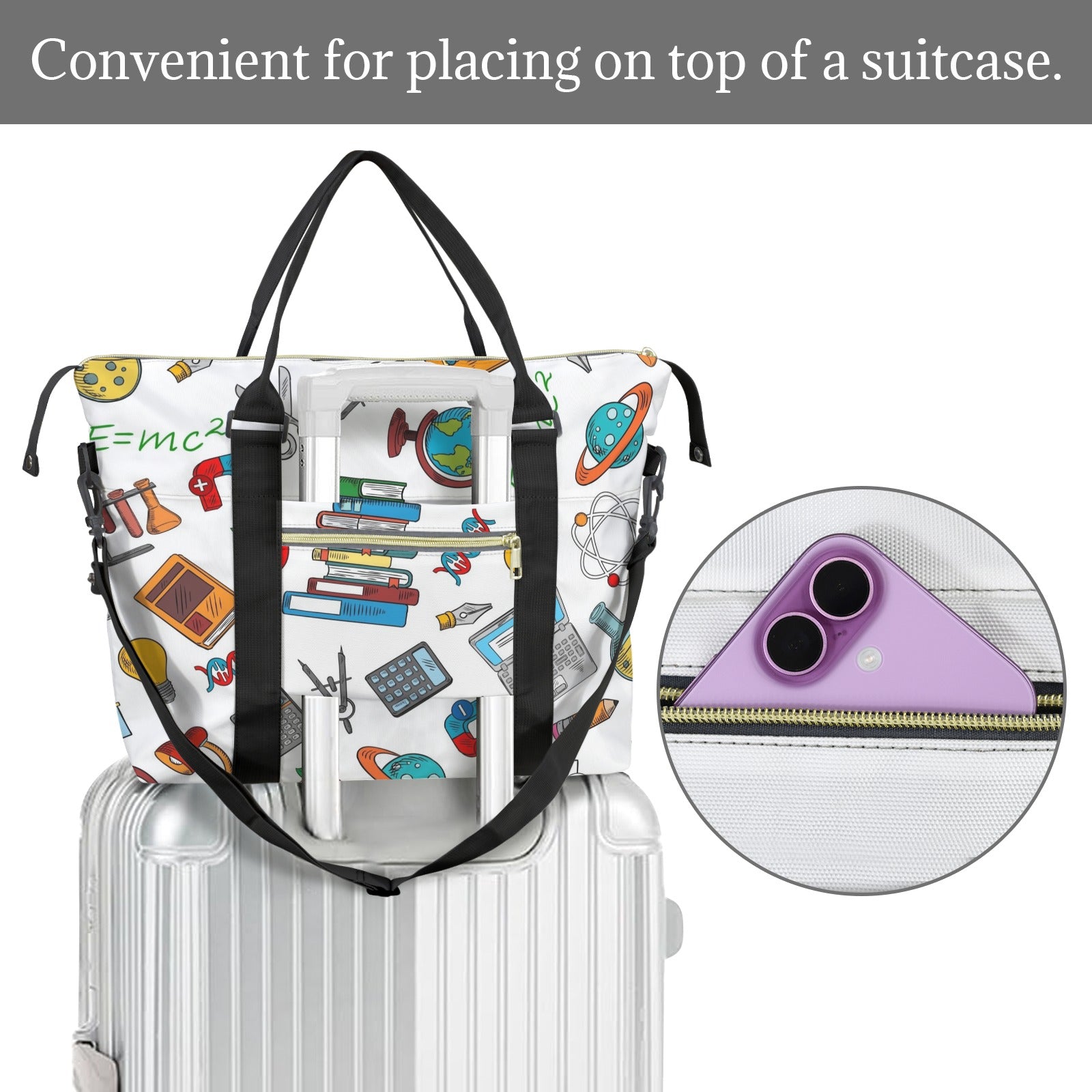 School Time Duffle Bag-Simple (Model 1715) Duffle Bag-Simple (1715)
