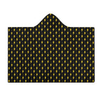 Yellow Lightning Kids Hooded Blanket 100cm x 130cm Kids Hooded Blanket comic Printed Offshore