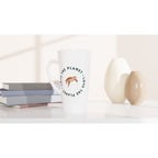 Love The Planet, Turtle - White Latte 17oz Ceramic Mug Latte Mug animal Environment Globally Fulfilled