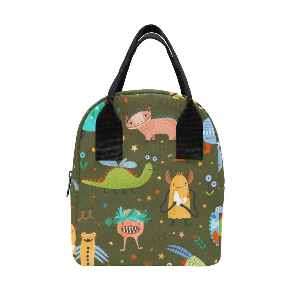 Monsters - Zipper Lunch Bag One Size Zipper Lunch Bag Printed Offshore