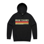 Music Teacher, Limited Edition - Mens Hoodie Black Mens Hoodie Music Printed In Australia Teacher