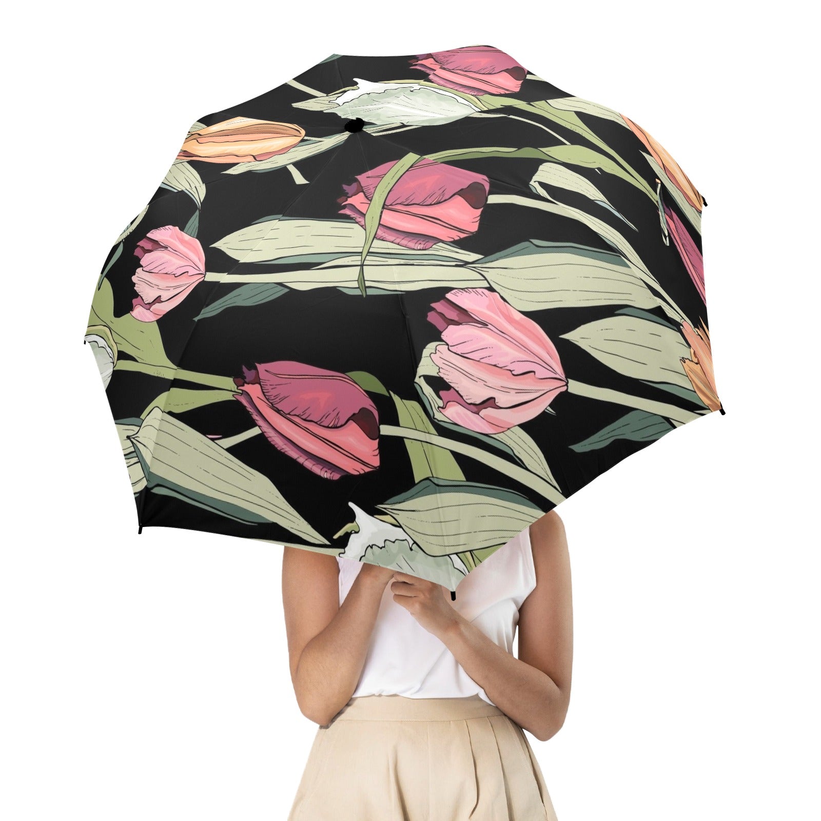 Tulips - Semi-Automatic Foldable Umbrella (Model U12) Semi-Automatic Foldable Umbrella (U12)