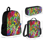 Abstract Colour - Three Piece Backpack Set