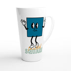 I'm A Total Square - White Latte 17oz Ceramic Mug Latte Mug Globally Fulfilled Maths