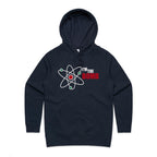Atom, I'm The Bomb - Womens Hoodie Navy Womens Hoodie Printed In Australia Science