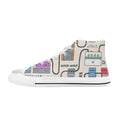 Guitar Pedals Women's High Top Canvas Shoes US12 Womens Classic High Top Shoes Printed Offshore