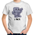 I Rock - Kids Youth T-Shirt White Kids Youth T-shirt Music Printed In Australia