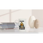 I Don't Know, I Just Work Here, Duck - White 10oz Porcelain Slim Mug Porcelain Mug animal Globally Fulfilled Work