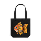 Gold Fish Periodic Table Canvas Tote Bag