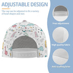 Quirky Dinosaurs Kids Baseball Cap