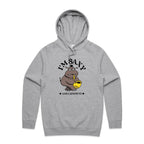 I'm Saxy And I Know It, Hippo Saxophone Player - Mens Hoodie Grey Marle Mens Hoodie animal Music Printed In Australia