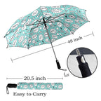 Comic Book Speech Bubbles - Semi-Automatic Foldable Umbrella (Model U12) Semi-Automatic Foldable Umbrella (U12)