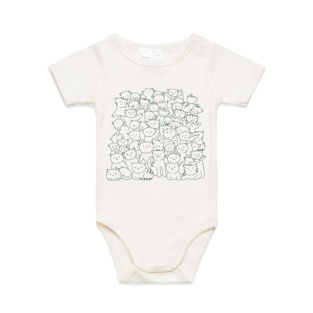 Lots And Lots Of Cats AS Colour Baby Bodysuit