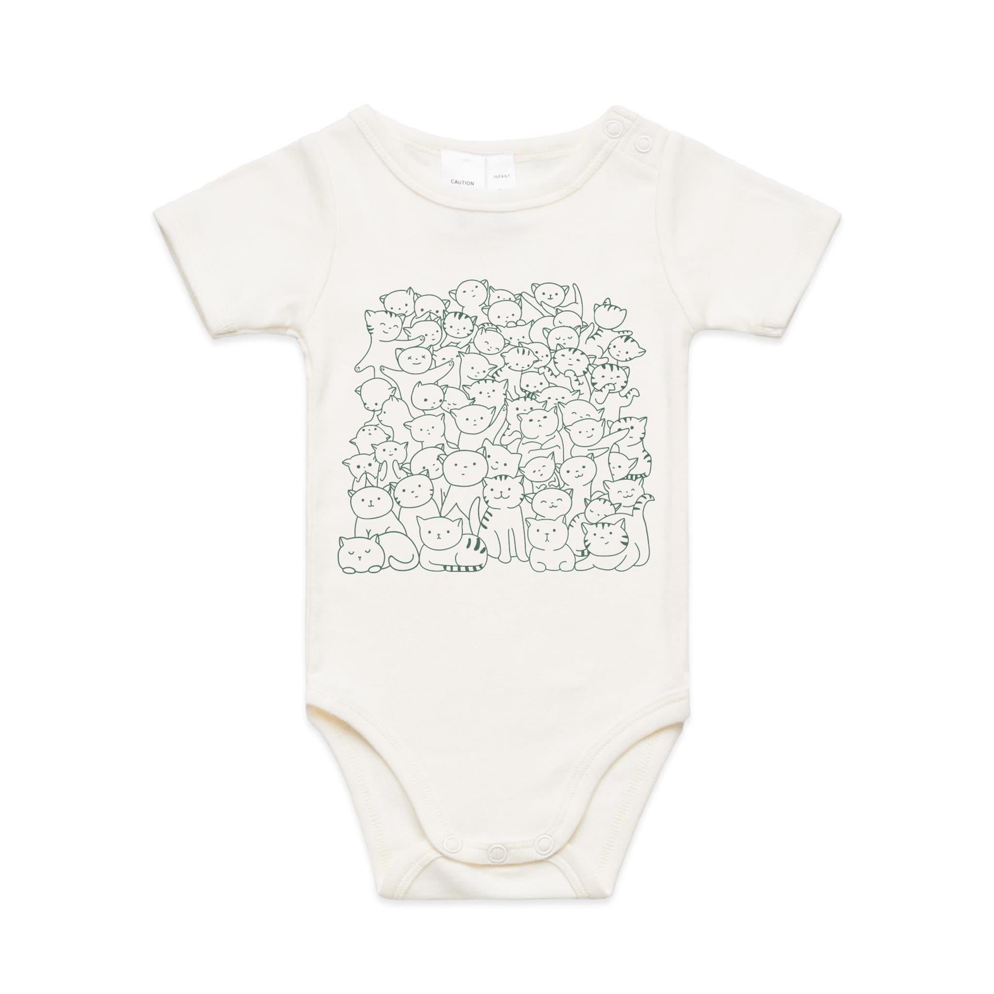 Lots And Lots Of Cats AS Colour Baby Bodysuit