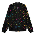 Stars And Swirls Men's Casual Zip‑Up Bomber Jacket