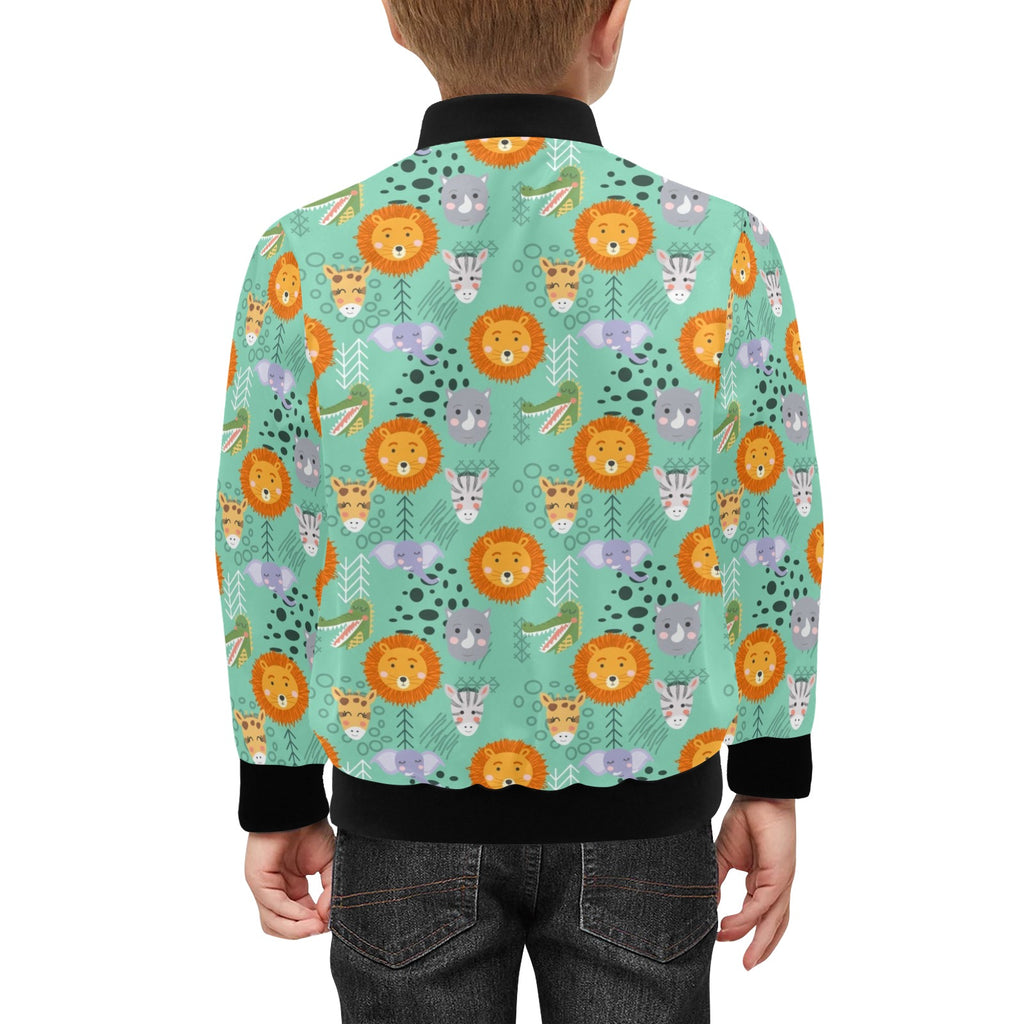 Safari Animals Kids Bomber Jacket