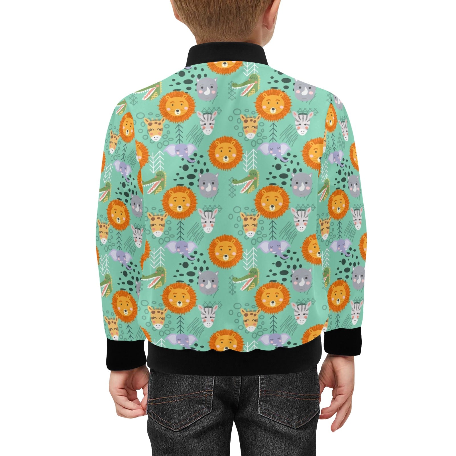 Safari Animals Kids Bomber Jacket