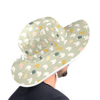 Chicken Life Wide Brim Bucket Hat Wide Brim Bucket Hat Birds Printed Offshore