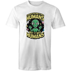 Alien, I'm Not Saying It Was Humans - Mens T-Shirt White Mens T-shirt Printed In Australia Sci Fi
