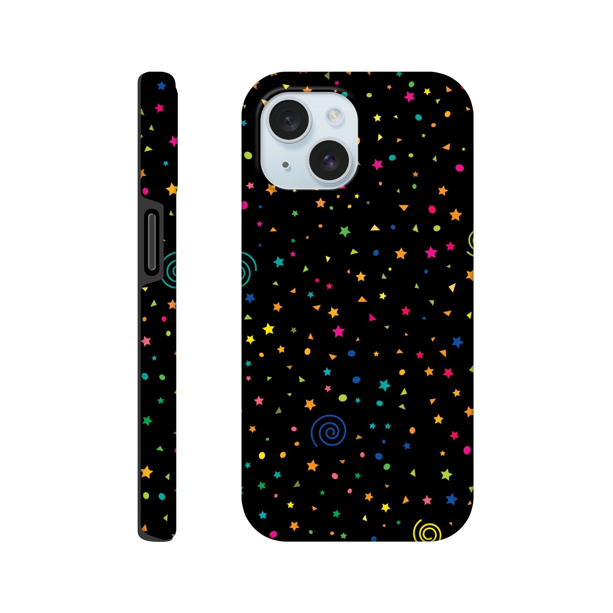 Stars And Swirls - Apple iPhone Tough case iPhone 15 iPhone Tough Case Globally Fulfilled