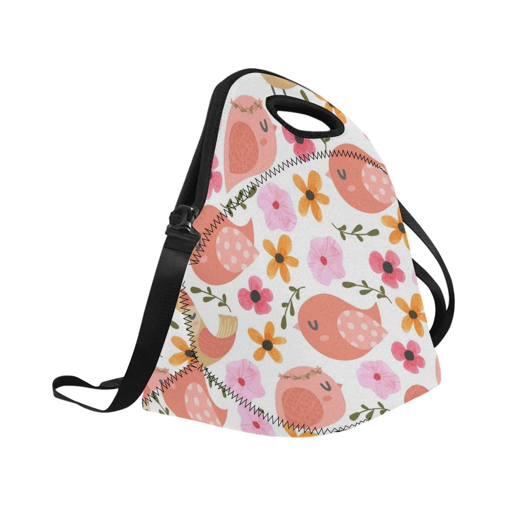 Lovely Birds - Neoprene Lunch Bag Neoprene Lunch Bag Printed Offshore