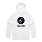 Getting Some Air, Skateboard Astronaut - Mens Hoodie White Mens Hoodie Printed In Australia Space