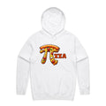 Pi Pizza - Supply Hood White Mens Hoodie Food Maths Printed In Australia