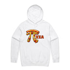 Pi Pizza - Supply Hood White Mens Hoodie Food Maths Printed In Australia