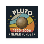 Never Forget Pluto - Ceramic Coasters (Square) Ceramic Coasters Printed Offshore Space