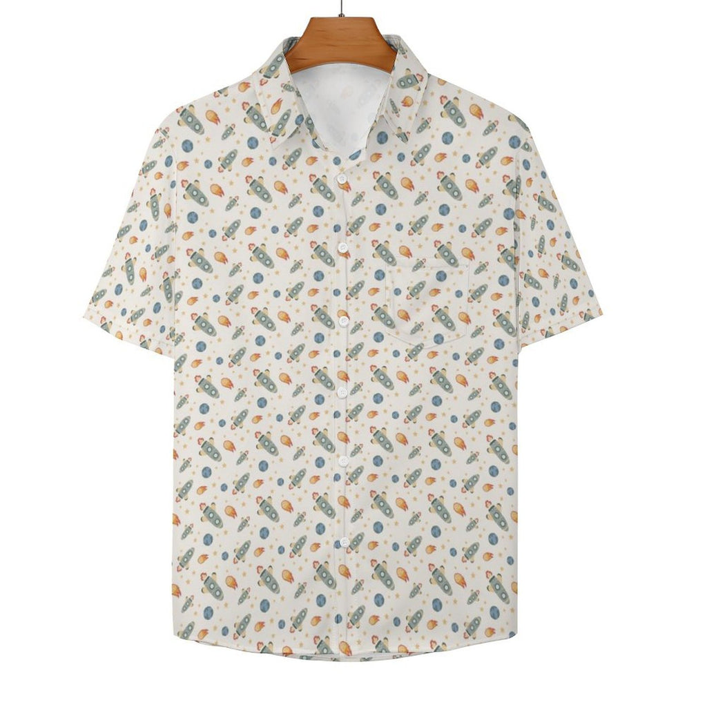 Rockets Women's Short-Sleeve Button Up Shirt