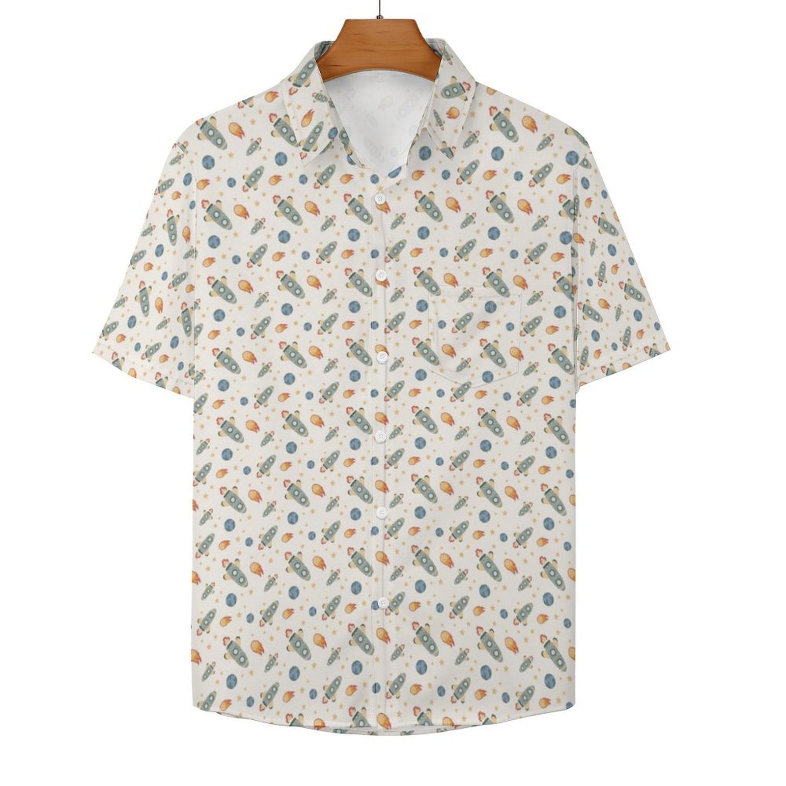 Rockets Women's Short-Sleeve Button Up Shirt