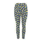 Rubber Ducks On Dark Women's High Waist Pockets Yoga Leggings