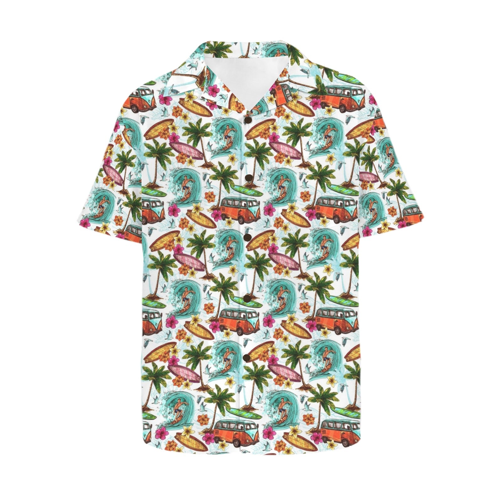 Surfing Safari Men's Hawaiian Shirt
