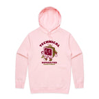 Retro TV, Technical Difficulties - Mens Hoodie Pink Mens Hoodie Printed In Australia Retro Tech