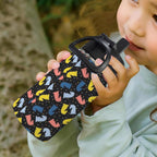 Colourful Chess Pattern 12oz Kids Water Bottle with Straw Lid