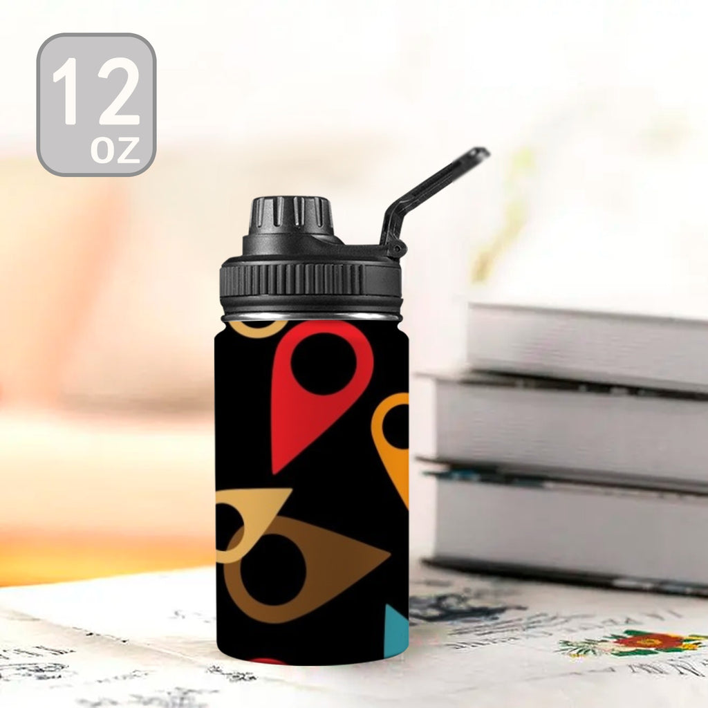 Where Am I Kids Water Bottle with Chug Lid (12 oz) Kids Water Bottle with Chug Lid Printed Offshore