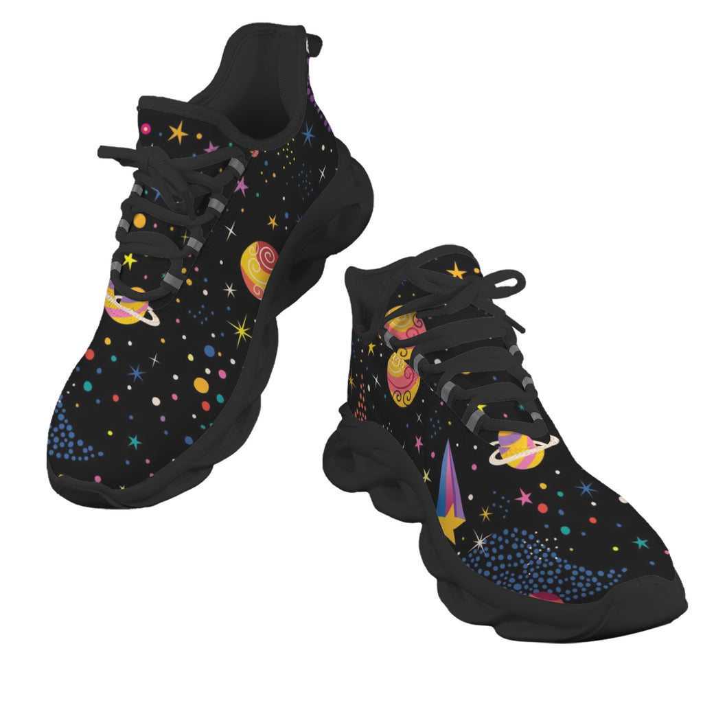 Colourful Space Women's Twisted Sole Sneakers