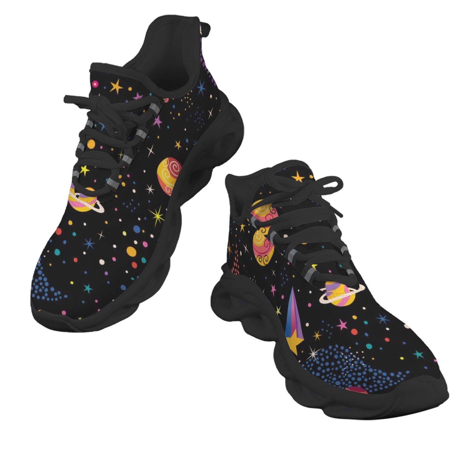Colourful Space Women's Twisted Sole Sneakers