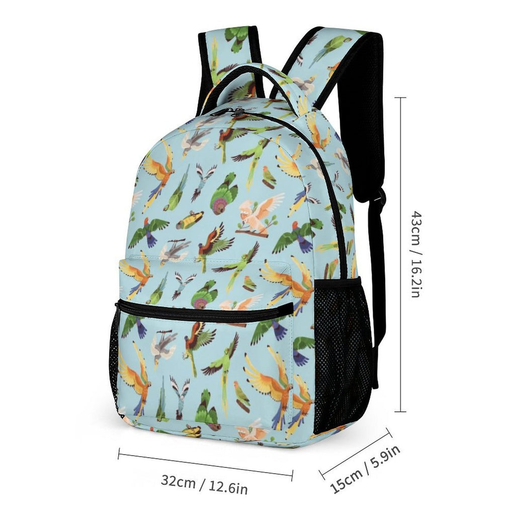 Parrots Backpack, Lunch Bag & Pencil Case Set