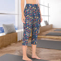Music Instruments Women's High Waist Pocket Capri Yoga Leggings Women's High Waist Capri Yoga Leggings Music Printed Offshore