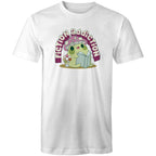 Fiction Addiction - Mens T-Shirt White Mens T-shirt Printed In Australia Reading