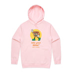 Take Your Time, Have A Coffee - Mens Hoodie Pink Mens Hoodie Coffee Printed In Australia Retro