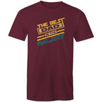 The Best Dad In The Galaxy - Mens T-Shirt Burgundy Mens T-shirt Dad Printed In Australia