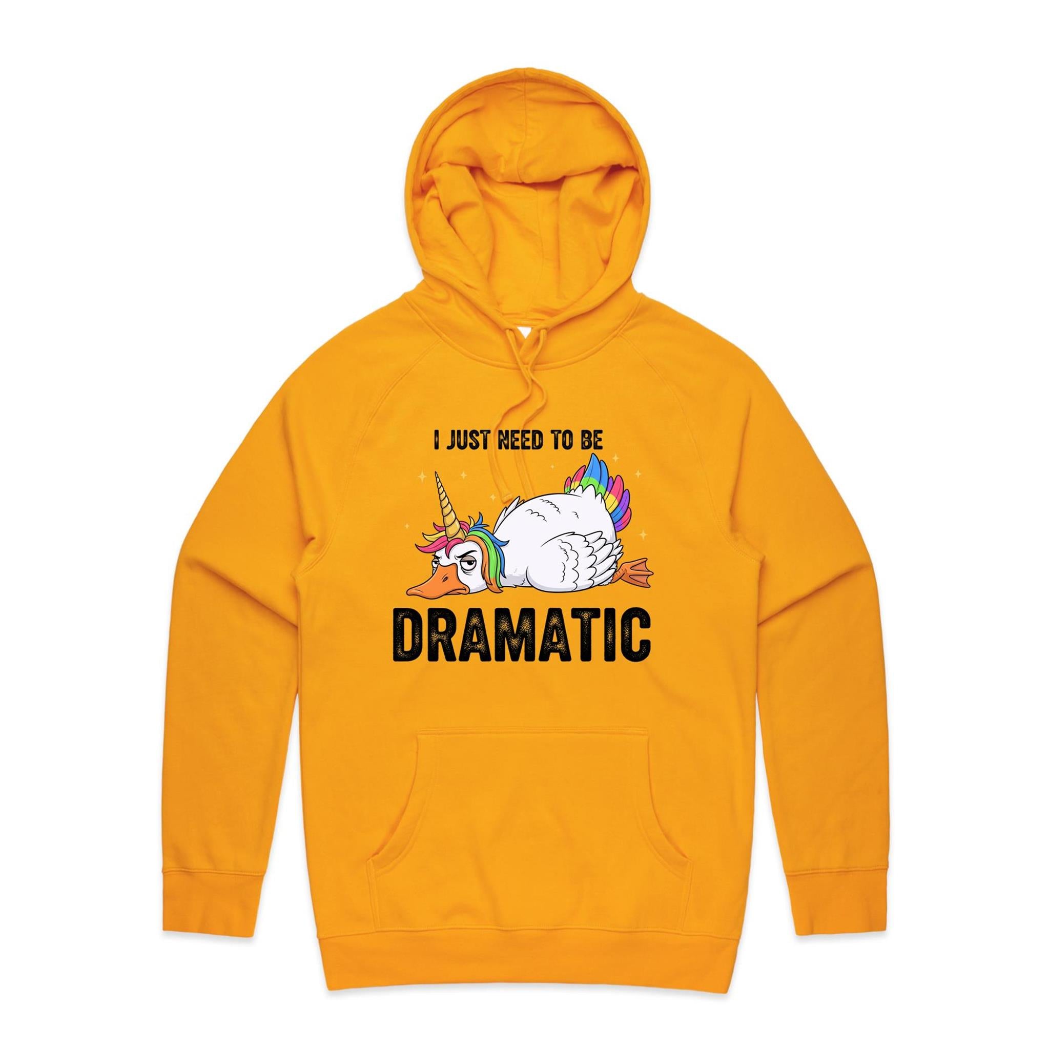 Dramatic Rainbow Goose Men's AS Colour Hoodie Gold Mens Hoodie animal Printed In Australia