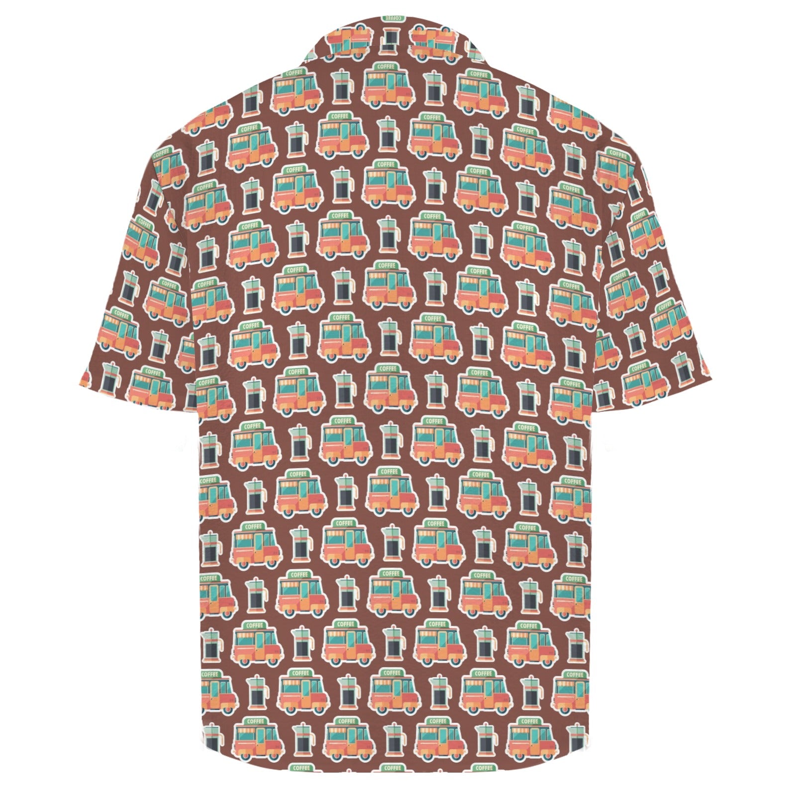 Coffee Van Men's Crinkle Hawaiian Shirt